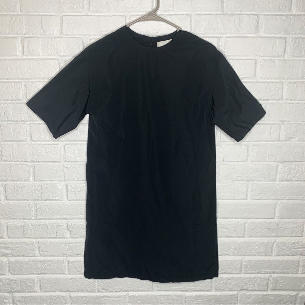 Phillip Lim 3.1 shiny black shift dress size 4